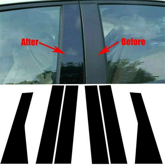 Possbay Window Pillar Posts Door Side Trim Covers Fit For Jeep Grand Cherokee 2011-2021
