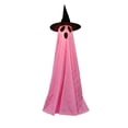 thumbnail image 2 of Halloween Decorations Outdoor Light Up Ghost Decor with Witch Hat, LED Glowing Ghost Yard Decoration, Adjustable Height Standing Halloween Decor with Water Fillable Base for Lawn Porch Garden Pathway, 2 of 7
