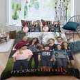 thumbnail image 2 of Familia Moderna Conjunto de sábanas temático, trío de piezas, cómodo y amigable con la piel, diseño único, regalo de decoración para el hogar para familiares, amigos y fans,140cm *210cm, 2 of 6