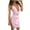 Pink, variant on Xihbxyly Party Dresses for Women Oversized Solid Color Off the Shoulder Cocktail-Length Dress Casual Slim Fit Sleeveless Sundress