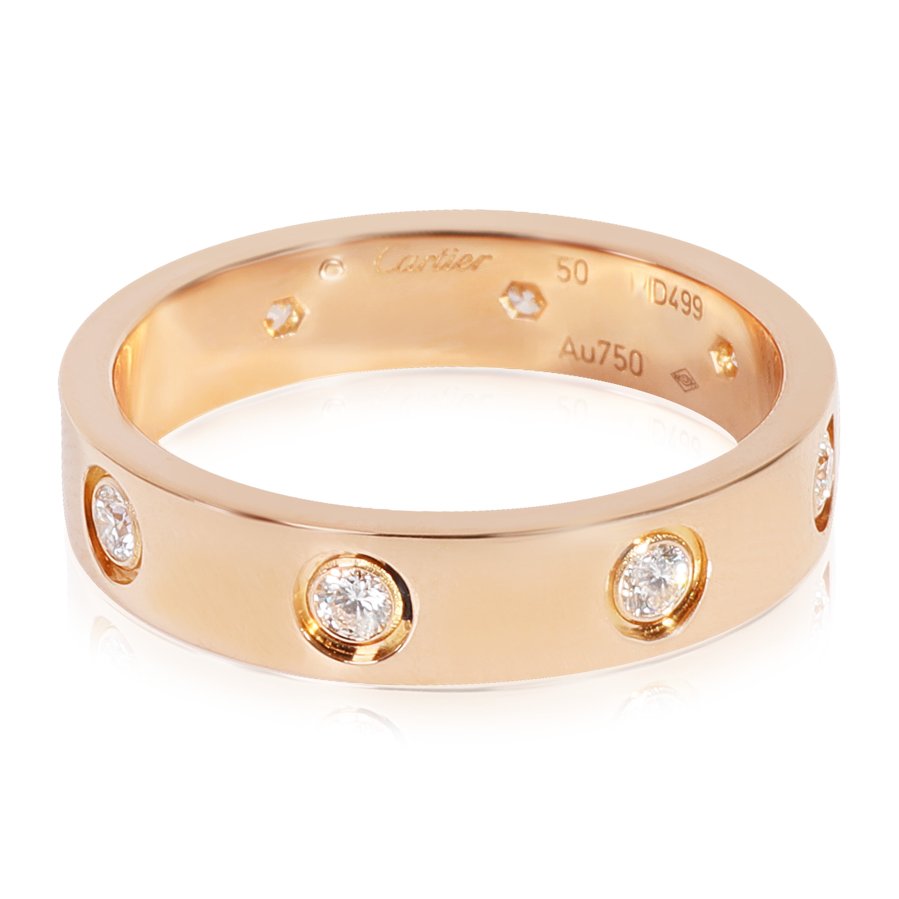 Cartier Love Diamond Wedding Band 18k Rose Gold Kuwait Ubuy