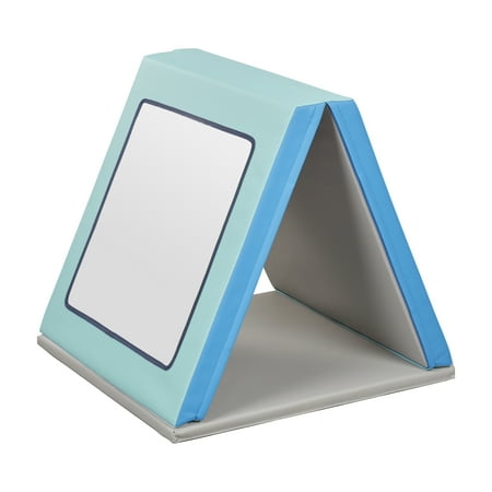 ECR4Kids SoftZone Double-Sided Folding Floor Mirror, Daycare Essentials, Contemporary