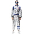 thumbnail image 4 of Disfraz de astronauta para niños y niñas, bonito traje espacial para adultos, para hombres y mujeres, para parejas, para carnaval, juego de rol, mono con cremallera, 4 of 5