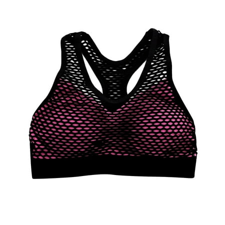 

WANYNG Women Mesh Yoga Sports Shockproof Bra Without Steel Ring Sleep Underwear