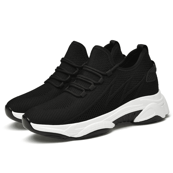 Ymbolf 4 Inch Hidden Height Increase Shoes,Tallure Sneakers, Lightweight Breathable Walking Sneakers with Arch Support and Non-Slip Sole