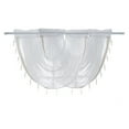 thumbnail image 6 of SPRING PARK White Lace HOLLOW Window Valance Short Curtain Kitchen Cabinet Door Home Decor, 6 of 6