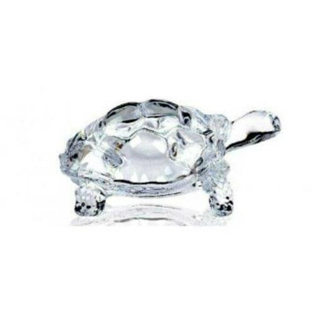Chinese Feng Shui Tortoise Turtle Glass Statue Lucky Gift of Good