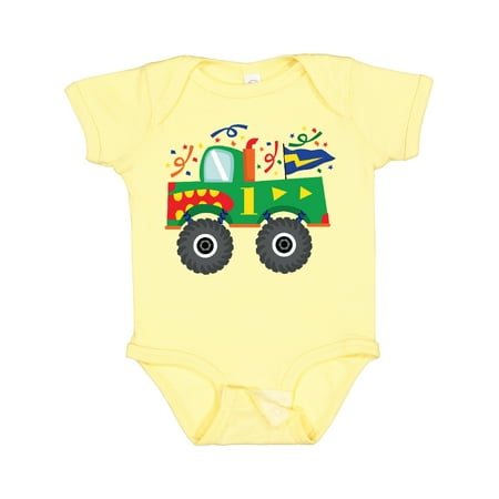 

Inktastic 1st Birthday Monster Truck Gift Baby Boy Bodysuit