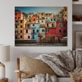 thumbnail image 2 of Designart "Colorful Italy Cinque Terre euphony I" Italy Print on Natural Pine Wood, 2 of 5