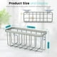 thumbnail image 2 of Soporte de esponja HLOOL para fregadero de cocina plateado, 2 of 5