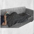 thumbnail image 6 of Abstract Soft Flannel Fleece Throw Blanket, Monochrome Leaves with a Web of Veins Swirled Design Ornamental Flora Pattern, Cozy Plush for Indoor and Outdoor Use, 70" x 90", Black White, by Ambesonne, 6 of 6
