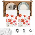 thumbnail image 5 of Red Flowers Kitchen Towels Set of 1, Watercolor Spring Country Botanical Floral Absorbent Dish Towels for Kitchen, Microfiber Hand Towel, Quick Drying Tea Towel for Cleaning Decorative Dishcloths, 5 of 7