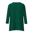 thumbnail image 5 of Otntypg 3/4 Sleeve Flowy Tunic Tops for Women Loose Fit Dressy Casual Summer Cute Blouse Trendy Solid Color Basic Crew Neck T-Shirts to Wear with Leggings Army Green XXL, 5 of 7