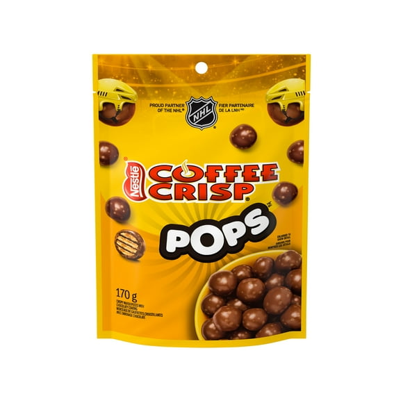 COFFEE CRISP POPS, collations au chocolat, sac de 170 g COFFEE CRISP CFF CRS PS (12X170G)