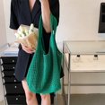 thumbnail image 3 of Kukuzhu Crochet Tote Bag, Cute Boho Knit Tote Bag Aesthetic Y2K Large Crochet Beach Bag Shoulder Bag Handbag, 3 of 7