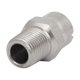 thumbnail image 2 of Boquilla plana de acero inoxidable de 1/8 BSP, diámetro de orificio de 2.8 mm y ángulo de 65 grados, 2 of 3
