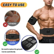 Kepeak Abs Stimulator Muscle Training Fitness Workout Equipment Ab Core Toner Belt for Abdominal/Arm/Leg Full Set Fit 23''-60'' man and woman