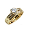 thumbnail image 1 of Anillo De Diamantes De Pareja De Oro De 18 Quilates Accesorios Populares Para Hombres Y Mujeres, 1 of 4