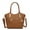 Tan, variant on Hazel Vegan Leather Women's Tote Bag, Functional Shoulder Purse Handbag by Mia K - Tan