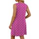 thumbnail image 5 of Vestido Corto para Mujeres Verano sin Mangas Cuello en V, Impresión de Moda con Bolsillos, Poliéster de Algodón Casual, 5 of 9