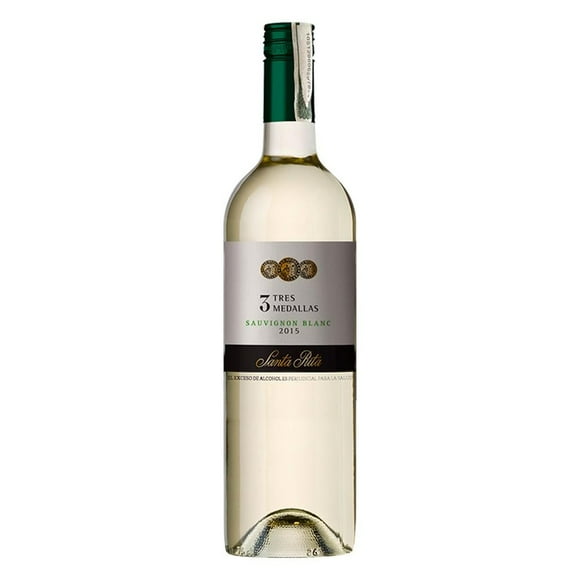 Caja de 12 Vino Blanco Santa Rita Tres Medallas Sauvignon Blanc 750 ml