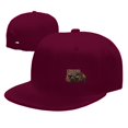 thumbnail image 4 of DouZhe Flat Brim Cap Snapback Hat, Retro Graffiti Racer Prints Adjustable Red Adult Baseball Cap, 4 of 6