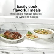 Hamilton Beach 8 Qt Slow Cooker, Stoneware Crock with Removable Pot, Black