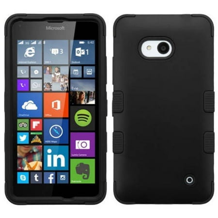 Nokia Lumia 640 Rubberized MyBat TUFF Hybrid Phone Protector