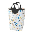 thumbnail image 1 of DouZhe 50L Rectangular Laundry Basket, Orange Blue Terrazzo Prints Waterproof Foldable Laundry Hamper with Aluminum Handles, 1 of 6