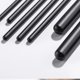 thumbnail image 3 of Juego de 14 pinceles de maquillaje profesionales de color plateado y negro para base sintética, polvos, correctores y sombras de ojos, 3 of 5