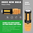 thumbnail image 6 of Alla Lighting 4257NA 4257 LED Bulbs Front Turn Signal Lights Replacement Super Bright 12V Blinker Lamps, Amber Yellow for 2018+ Ford F-150 F-250 F-350 Super Duty Maverick, 6 of 10