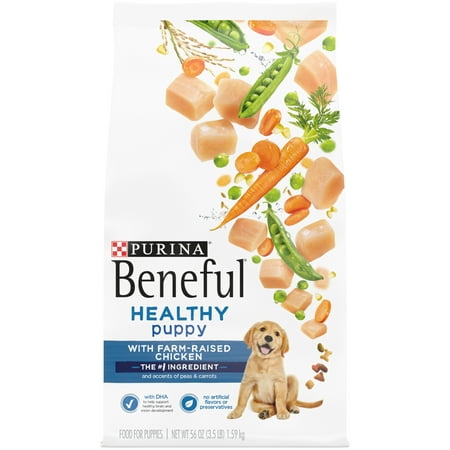 Purina Beneful Healthy Puppy Dry Puppy Dog Food, 3.5 lb Bag
