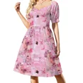 thumbnail image 3 of Pink tumblr collage design Sleeveless Dress women formal occasion dresses Long dress woman, 3 of 7