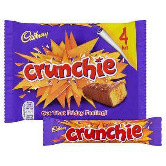 Original Cadbury Crunchie Chocolate Bar Pack, Candy Imported From The UK England The Best Of British Honey Comb Coated In Chocolate Crunchie Bar - image 2 of 2