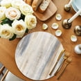thumbnail image 2 of Beige Grey Round 15 Inch Placemats Set of 8, Abstract Mottled Art Retro Modern Painting HeatResistant Non Slip Place Mats for Dining Table, Wipeable Braided Kitchen Table Mats for Housewarming, 2 of 9