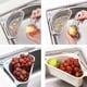 thumbnail image 2 of Colador Triangular Matsuzay Fregadero Escurridor Frutas Verduras Soporte Esponja Gris, 2 of 6