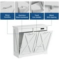 thumbnail image 4 of TOLEAD 20-Gallon Tilt-Out Trash Can Cabinet, Hidden Trash Bin with Deodorizing & Negative Ion Technology, Pet-Proof Design, White, 4 of 6