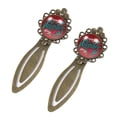 thumbnail image 2 of Valentine's Day Vintage Copper-Colored Lace Bookmarks: Stainless Steel Reading Accessories and Gifts for Book Lovers and Readers - Set of 2 Bookmarks, 2 of 5