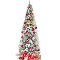 thumbnail image 1 of Patiojoy 8FT Slim Pencil Tree Hinged Artificial Christmas Tree W/ 807 Branches Tips, 1 of 9