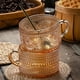 thumbnail image 5 of Juego de 2 tazas de café Gezzeny de vidrio con relieve ámbar, 14 onzas, 5 of 7