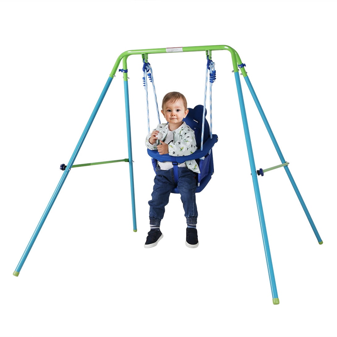 folding toddler swing set