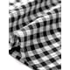 thumbnail image 5 of Vestido sin mangas de cuadros Gingham para mujer Inspire Chic, vestido midi fluido con fruncidos y corte A, negro, talla L, 5 of 6