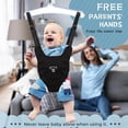 thumbnail image 2 of Baby Jumper with Stand for Infants 6-24 Months, Indoor/Outdoor Baby Exerciser & Bouncer with Felt Padding, Black, 2 of 7