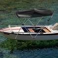thumbnail image 6 of Dwellnix Standard BIMINI TOP 3 Bow Boat Cover Blue 73 78 Wide 6 ft Long W Rear Poles, 6 of 8