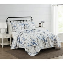 Cannon Kasumi Floral King 3 Piece Quilt Set