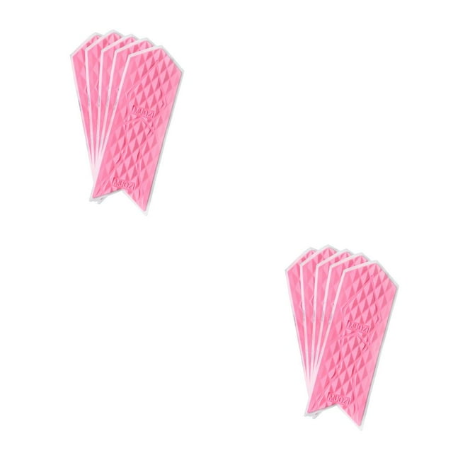 fastboy 5 Pieces Bike Stickers Bicycle Frame Guard Silicone Durable Rust-proof Anti-slip Chassis Cover for Protection Usage Small Pink 5 Pieces 2Set
