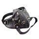 thumbnail image 1 of Personalidad de cuero Máscara punk Máscara de remache Casco de motocicleta para fiesta de cosplay (negro), 1 of 6