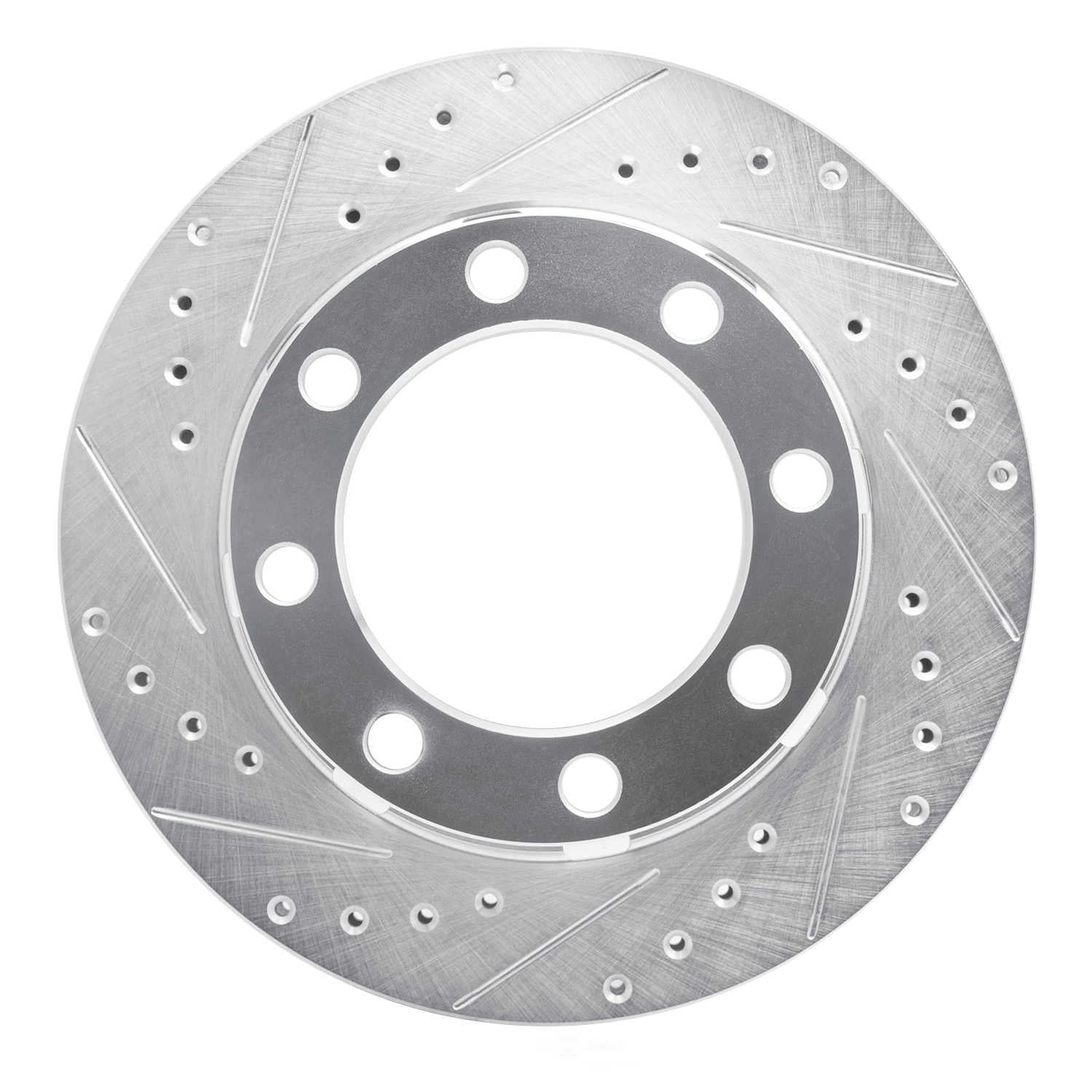 Dynamic Friction Company 631-40048L DFC Brake Rotor - Drilled And Slotted - Silver