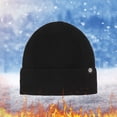 thumbnail image 2 of Beanie for Women Winter Hats for Women Elasticity Soft Beanie Hat Lightweight Beanie Knit Hats for Women Warm Hat Bonnet for Sleeping Cute Beanie Lined Beanie Heated Hat Womens Hats Black One Size, 2 of 3
