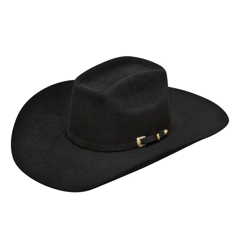 Ariat Men's 6X Fur 3 Piece Buckle Hat Black 6 3/4 - Walmart.com